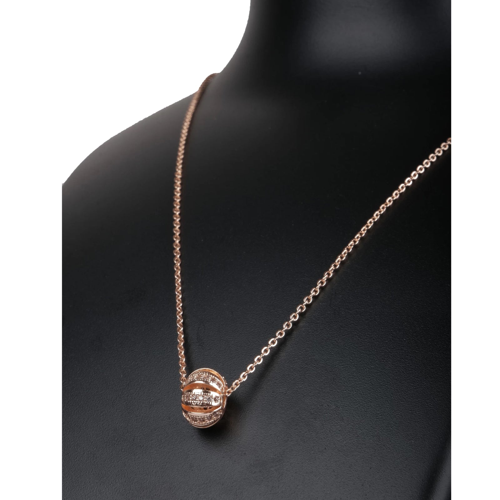 Rose gold Dimond Necklace-60 Gold-plated Pendant Set Pearl Brass Pendant ClothsVilla