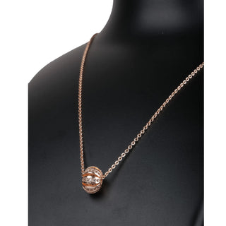 Rose gold Dimond Necklace-60 Gold-plated Pendant Set Pearl Brass Pendant ClothsVilla