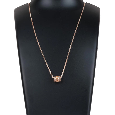 Rose gold Dimond Necklace Diamond Brass Pendant-52 Gold-plated Brass Pendant Set ClothsVilla Main image