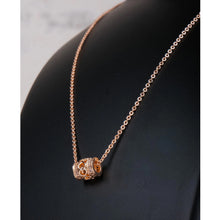 Load image into Gallery viewer, Rose gold Dimond Necklace Diamond Brass Pendant-52 Gold-plated Brass Pendant Set ClothsVilla