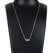 Load image into Gallery viewer, Rose gold Dimond Necklace premium Pendent Pearl Brass Pendant ClothsVilla