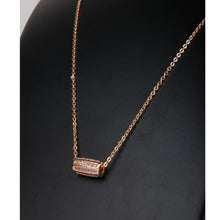 Load image into Gallery viewer, Rose gold Dimond Necklace premium Pendent Pearl Brass Pendant ClothsVilla