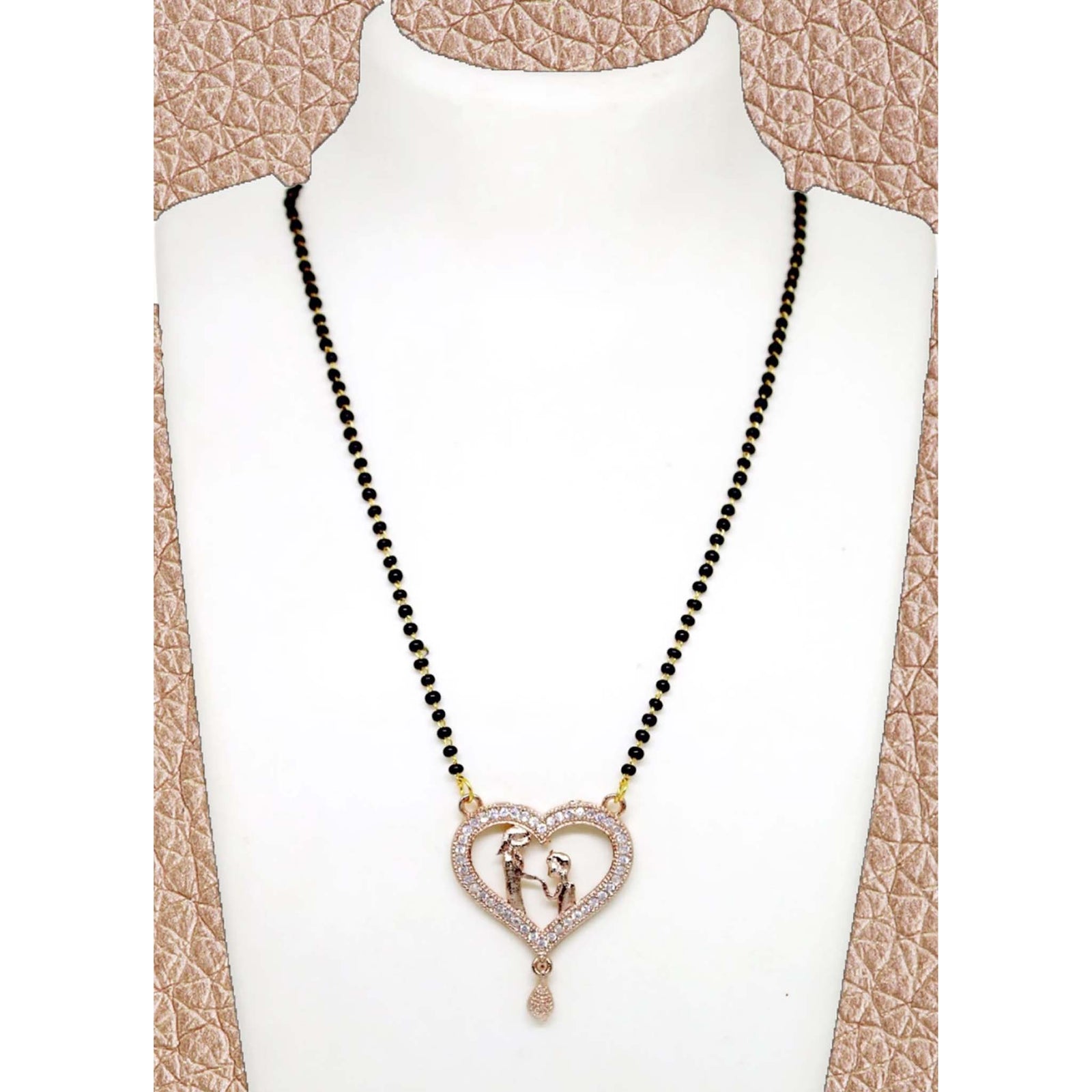 Rose Gold Couple Mangalsutra Brass Mangalsutra ClothsVilla