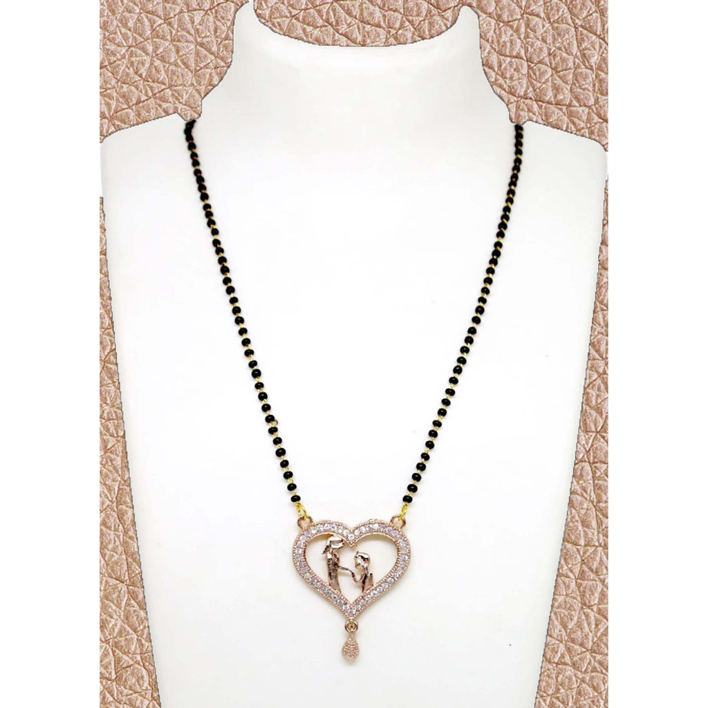 Rose Gold Couple Mangalsutra Brass Mangalsutra ClothsVilla