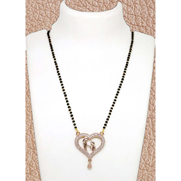 Rose Gold Couple Mangalsutra Brass Mangalsutra ClothsVilla