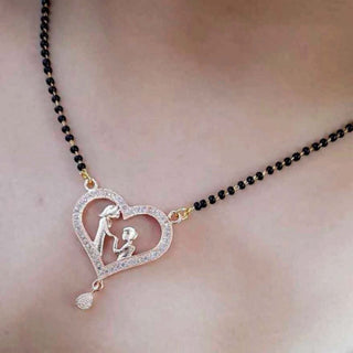 Rose Gold Couple Mangalsutra Brass Mangalsutra ClothsVilla