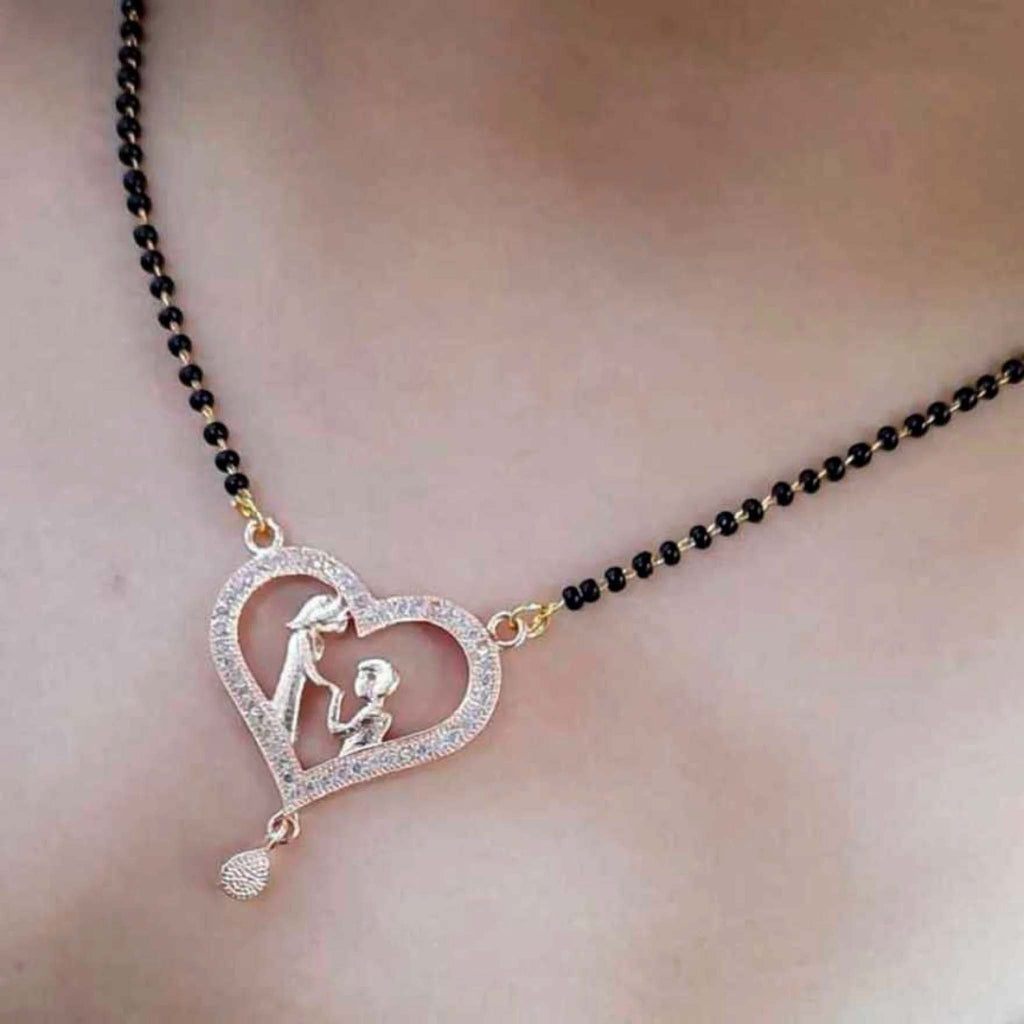 Rose Gold Couple Mangalsutra Brass Mangalsutra ClothsVilla