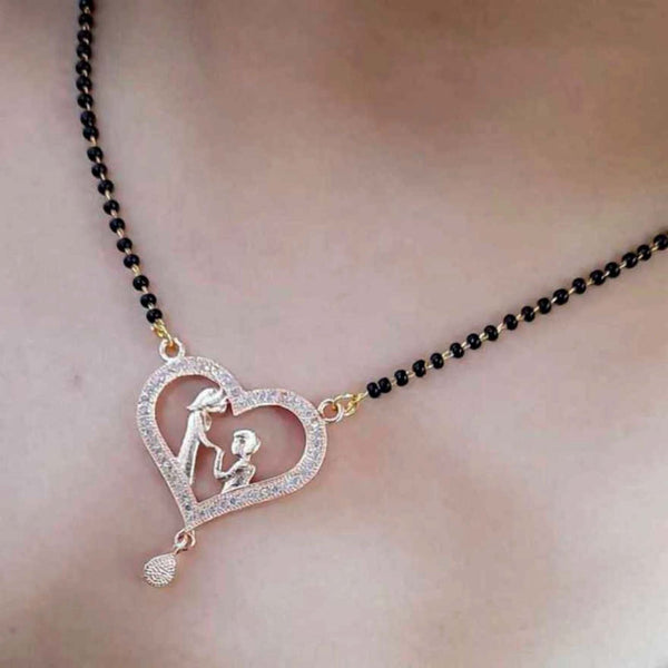 Rose Gold Couple Mangalsutra Brass Mangalsutra ClothsVilla