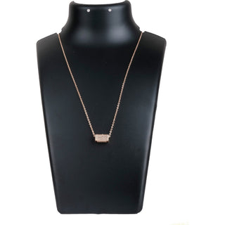 Rose gold Dimond Necklace-1 Gold-plated Diamond Brass Pendant ClothsVilla