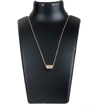 Load image into Gallery viewer, Rose gold Dimond Necklace-1 Gold-plated Diamond Brass Pendant ClothsVilla