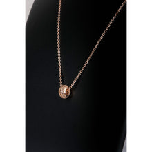 Load image into Gallery viewer, Rose gold Dimond Necklace premium Gold-plated Diamond Brass Pendant ClothsVilla