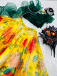 Load image into Gallery viewer, Ruffle Style Green With Yellow Color Organza Lehenga Choli Clothsvilla
