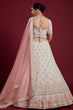 Load image into Gallery viewer, Enchanting White Georgette Lehenga With Intricate Embroidered and Thread Work Clothsvilla