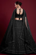 Load image into Gallery viewer, Gorgeous Black Georgette Lehenga With Zarkan Work and Embroiderred Clothsvilla