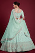 Load image into Gallery viewer, Glamorous Light Cyan Color Georgette Embroidered Lehenga Fo Wedding Functions Clothsvilla