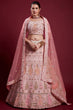 Load image into Gallery viewer, Gorgeous Georgette Pink Lehenga With Embroidered And Thread Work Clothsvilla