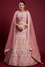 Load image into Gallery viewer, Gorgeous Georgette Pink Lehenga With Embroidered And Thread Work Clothsvilla