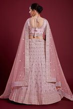 Load image into Gallery viewer, Regal Wedding Function Pink Georgette Lehenga With Embroidered And Thread Work Clothsvilla