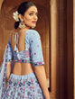 Load image into Gallery viewer, Sky Blue Thread And Sequins Embroidered Georgette Festive &amp; Party Wear Semi Stitched Lehenga Clothsvilla