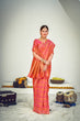 Load image into Gallery viewer, Sangeet Wear Art Silk Fabric Weaving Work Saree In Peach Color ClothsVilla