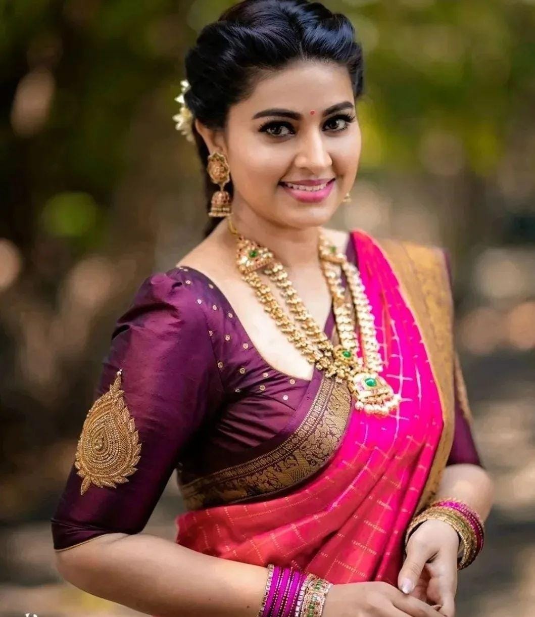 Admirable Pink Soft Silk Saree With Artistic Blouse Piece Shriji
