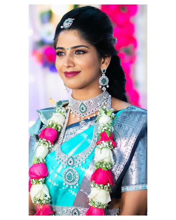 Staring Firozi Soft Banarasi Silk Saree With Unique Blouse Piece Shriji