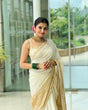 Load image into Gallery viewer, Beauteous White Soft Silk Saree With Serendipity Blouse Piece Shriji