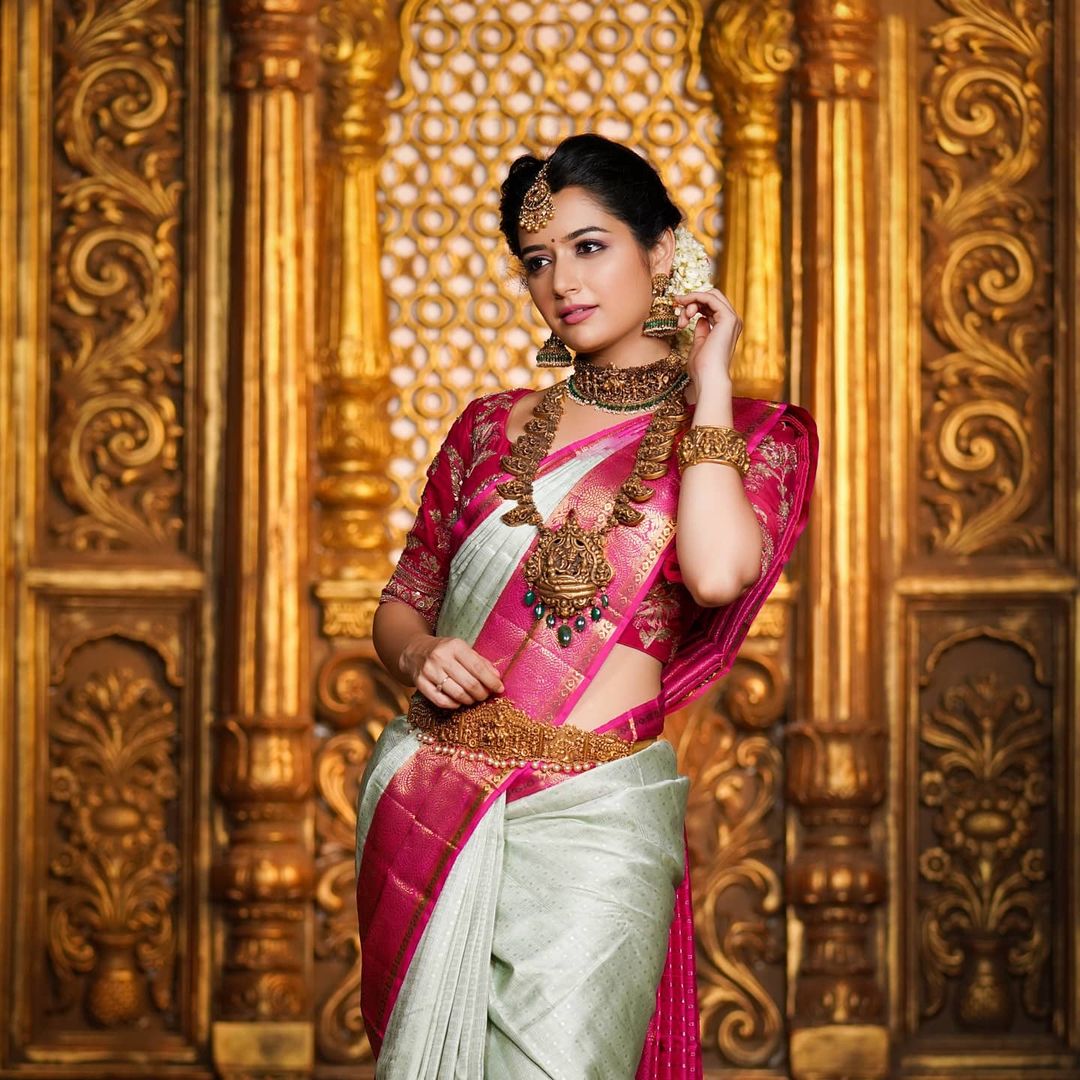 Pleasurable Sea Green Soft Banarasi Silk Saree With Two Smashing Blouse Piece Shriji