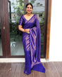 Load image into Gallery viewer, Assemblage Blue Soft Banarasi Silk Saree With Adoring Blouse Piece Shriji