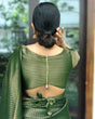 Load image into Gallery viewer, Ailurophile Green Soft Banarasi Silk Saree With Beleaguer Blouse Piece Shriji