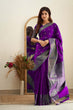 Load image into Gallery viewer, Blooming Purple Soft Silk Saree With Captivating Blouse Piece Shriji