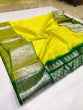 Load image into Gallery viewer, Energetic Lemon Soft Banarasi Silk Saree With Alluring Blouse Piece Shriji