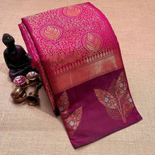 Load image into Gallery viewer, Alluring Dark Pink Soft Silk Saree With Murmurous Blouse Piece Shriji