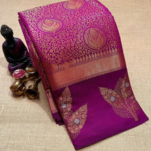 Load image into Gallery viewer, Precious Purple Soft Silk Saree With Murmurous Blouse Piece Shriji