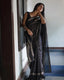 Glittering Black Soft Banarasi Silk Saree With Flattering Blouse Piece Shriji