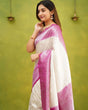 Load image into Gallery viewer, Unequalled White Soft Silk Saree With Engaging Blouse Piece Shriji