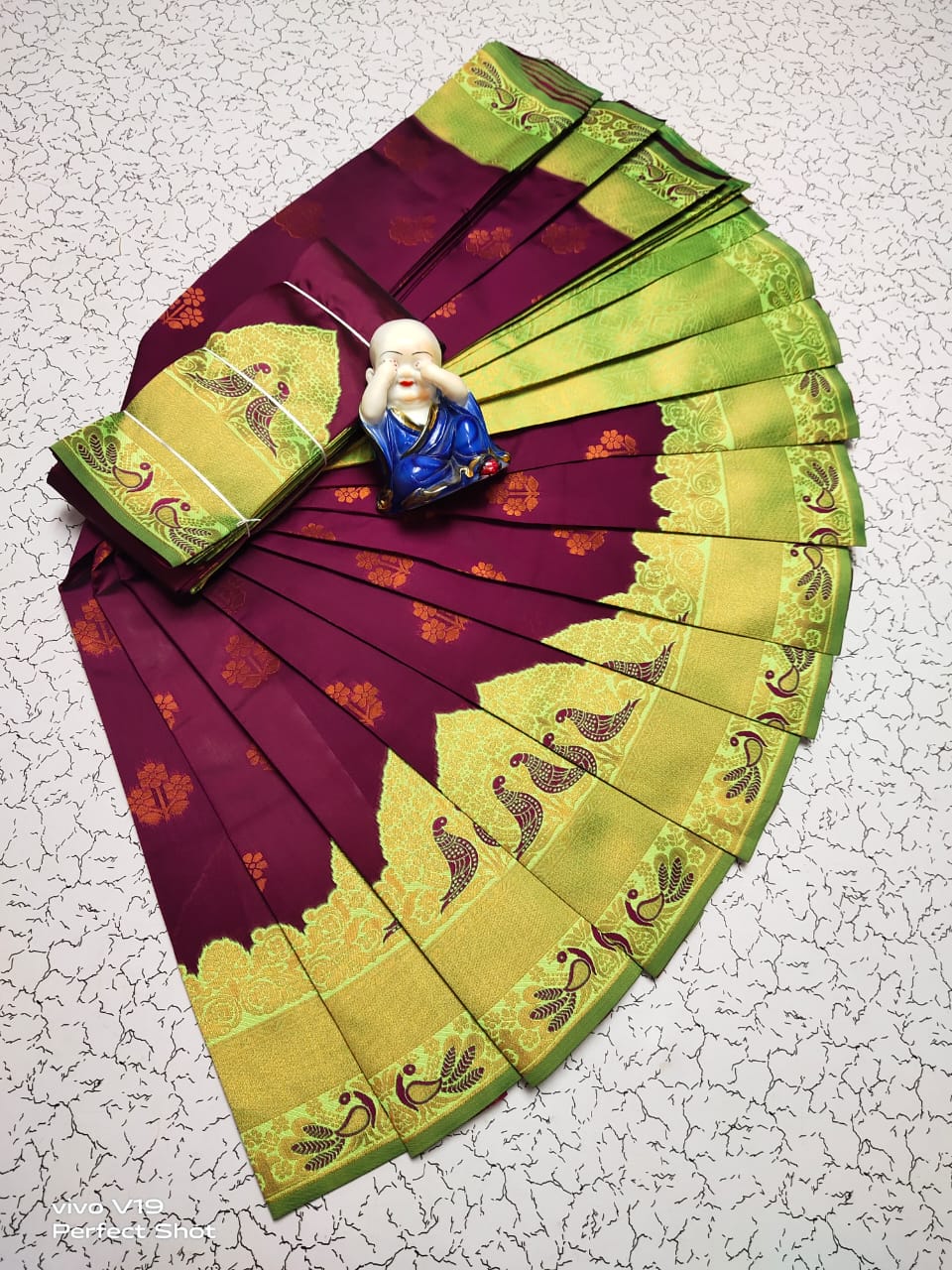 Transcendent Purple Soft Banarasi Silk Saree With Incredible Blouse Piece Shriji Main image