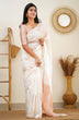 Load image into Gallery viewer, Epiphany White Soft Silk Saree With Breathtaking Blouse Piece Shriji
