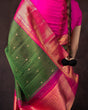 Load image into Gallery viewer, Capricious Green Soft Silk Saree With Staring Blouse Piece Shriji