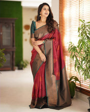 Load image into Gallery viewer, Artistic Maroon Soft Silk Saree With Splendorous Blouse Piece Shriji