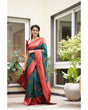 Load image into Gallery viewer, Imbrication Rama Soft Silk Saree With Artistic Blouse Piece Shriji