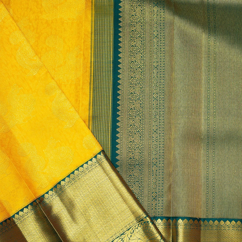 Incredible Yellow Soft Banarasi Silk Saree With Flattering Two Blouse Piece Shriji