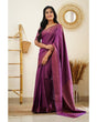 Load image into Gallery viewer, Desuetude Purple Soft Silk Saree With Dissemble Blouse Piece Shriji