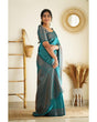 Load image into Gallery viewer, Eloquence Rama Soft Silk Saree With Lagniappe Blouse Piece Shriji