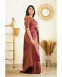 Load image into Gallery viewer, Moiety Wine Soft Silk Saree With Palimpsest Blouse Piece Shriji