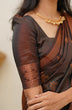 Load image into Gallery viewer, Gleaming Brown Soft Silk Saree With Flaunt Blouse Piece Shriji