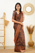 Load image into Gallery viewer, Gleaming Brown Soft Silk Saree With Flaunt Blouse Piece Shriji