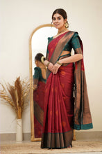 Load image into Gallery viewer, Fragrant Maroon Soft Silk Saree with Exuberant Blouse Piece Shriji