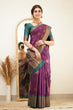 Load image into Gallery viewer, Amiable Purple Soft Silk Saree with Transcendent Blouse Piece Shriji