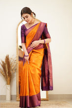 Load image into Gallery viewer, Smashing Yellow Soft Silk Saree with Proficient Artistic Piece Shriji